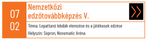 Ötödik nemzetközi edzőtovábbképzés - Sopron - KSMK